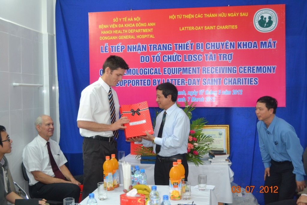 Ophthalmology equipment ceremony